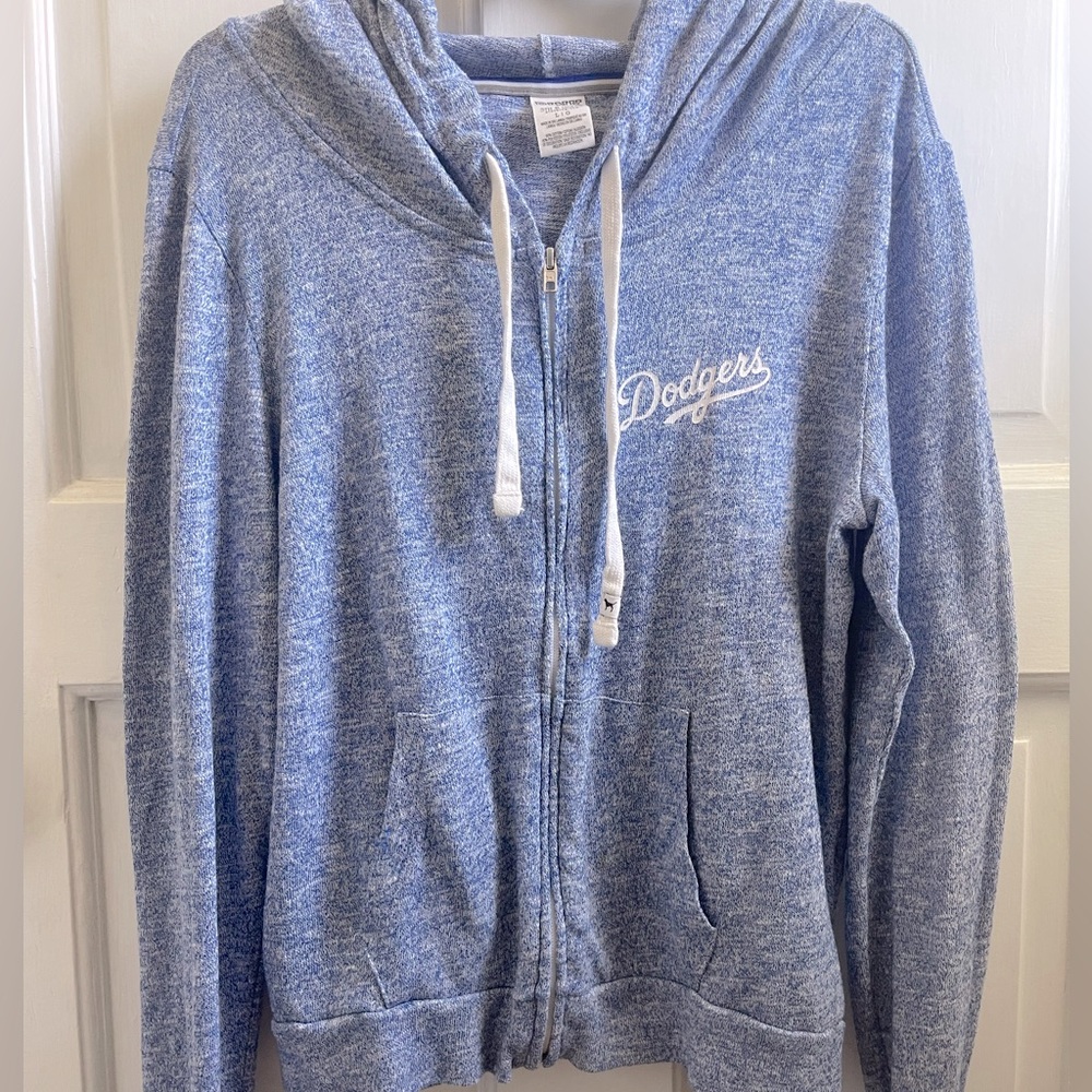 VS PINK 5th & Ocean Dodgers zip up hoodie Women’s size large good used condition